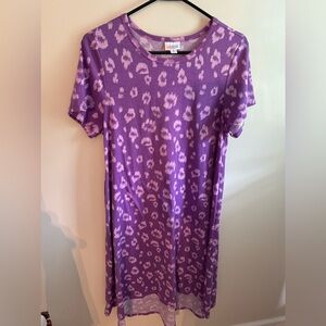 Lularoe Carly high low swing dress.